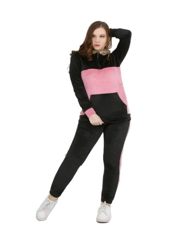 Women's two-piece velvet pajamas - Image 1