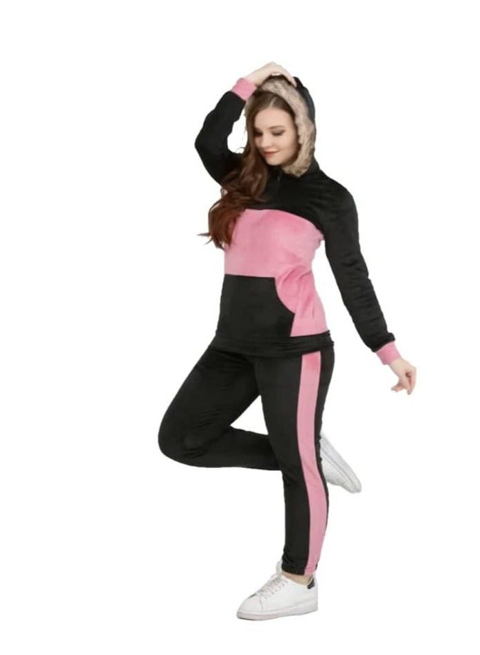 Women's two-piece velvet pajamas - Image 2