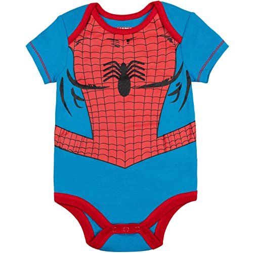 Marvel Baby Boys' 5 Pack Bodysuits - The Hulk, Spiderman, Iron Man and Captain America Multi 12 Months - Image 5