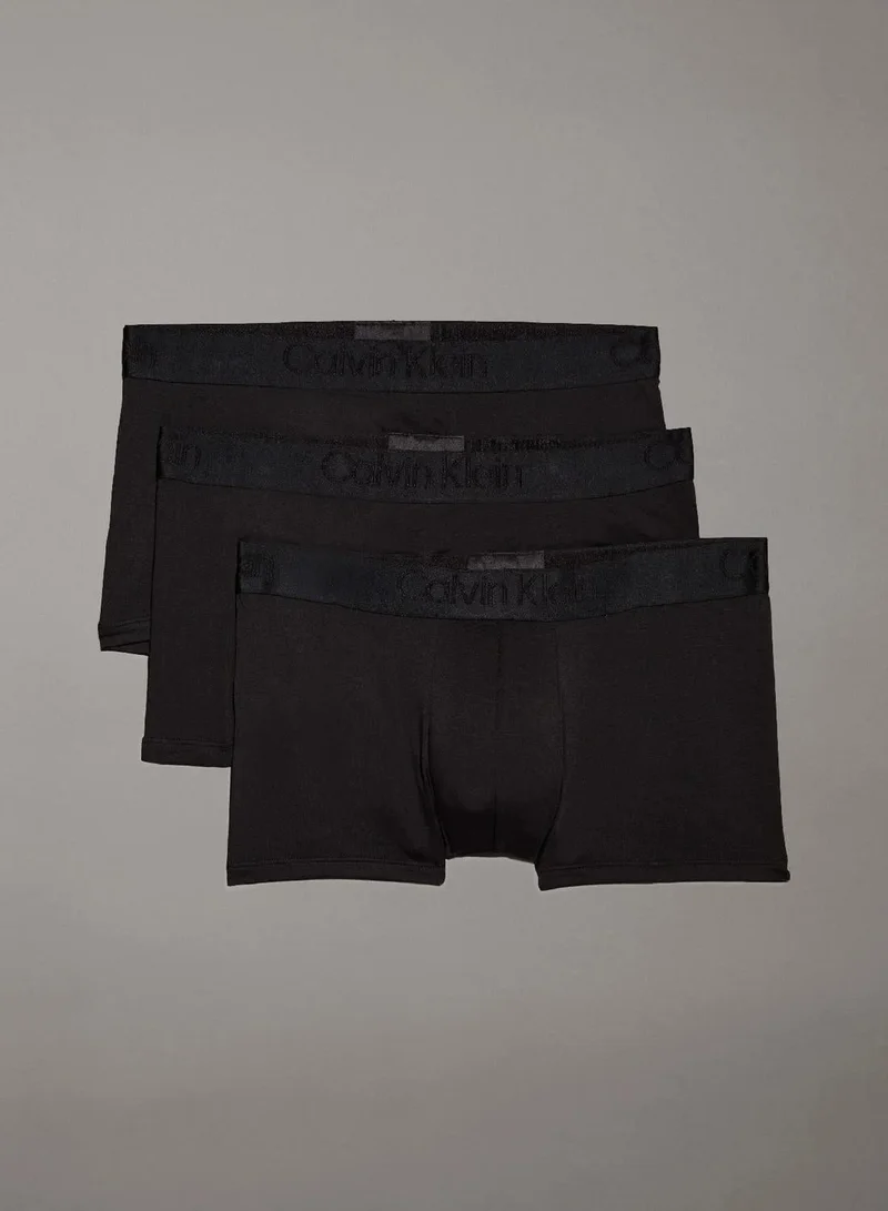 Calvin Klein 3 Pack Low Rise Trunks - CK Black