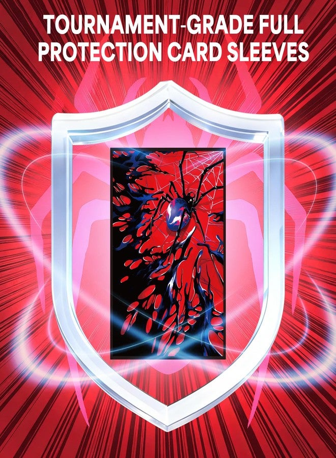 KABINKA MTG Card Sleeves -Spider 100 Standard Size Pack Clear Front & Matte Finish Back MTG Sleeves for Magic The Gathering TCG - Image 4