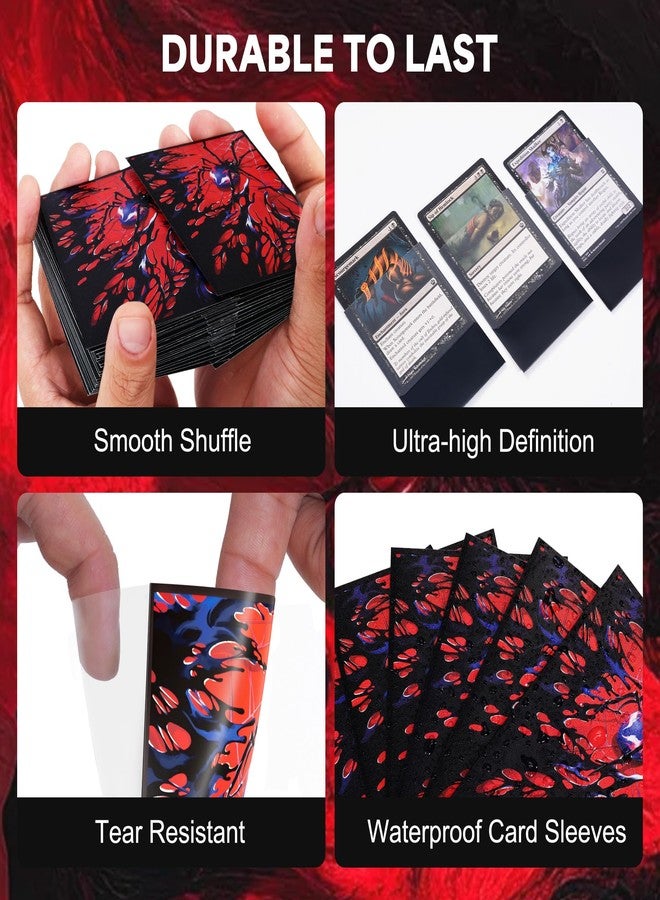 KABINKA MTG Card Sleeves -Spider 100 Standard Size Pack Clear Front & Matte Finish Back MTG Sleeves for Magic The Gathering TCG - Image 5