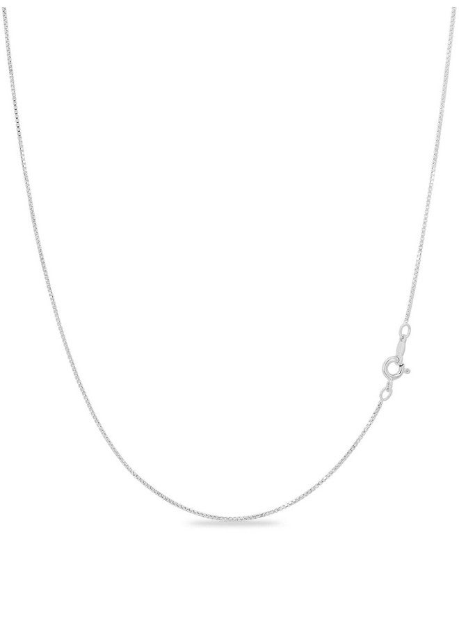 KEZEF 18k Gold Over Sterling Silver 1mm Box Chain Necklace Made in Italy | Sterling Silver Necklace Chain For Women | Gold Chain Necklace for Women, Men - Image 1