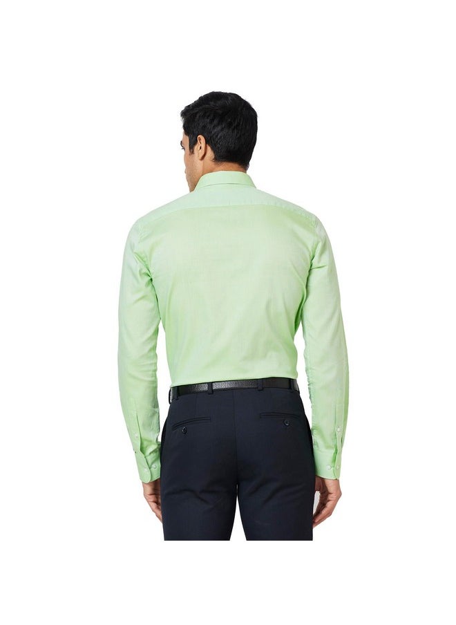 بارك أفينيو قميص بارك أفينيو رجالي بقصّة Slim Fit (PMSX17126-N2_أخضر فاتح)  - Image 4