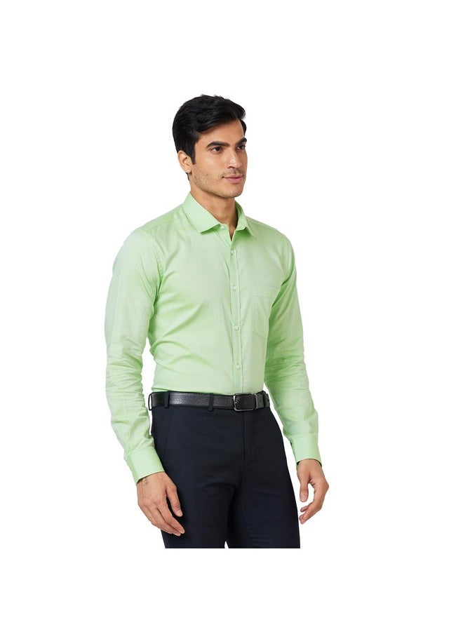 بارك أفينيو قميص بارك أفينيو رجالي بقصّة Slim Fit (PMSX17126-N2_أخضر فاتح)  - Image 2