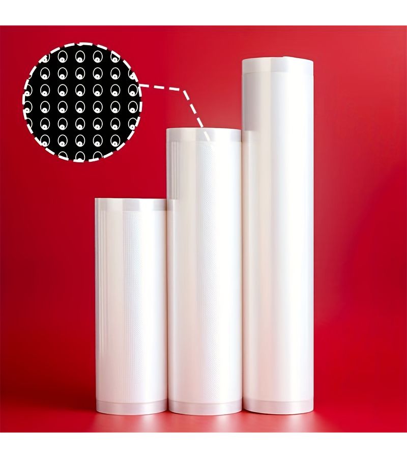 Three Vacuum Sealing Rolls 20 25 28 Length 118 Inch Each Fresh Food Storage - Image 1