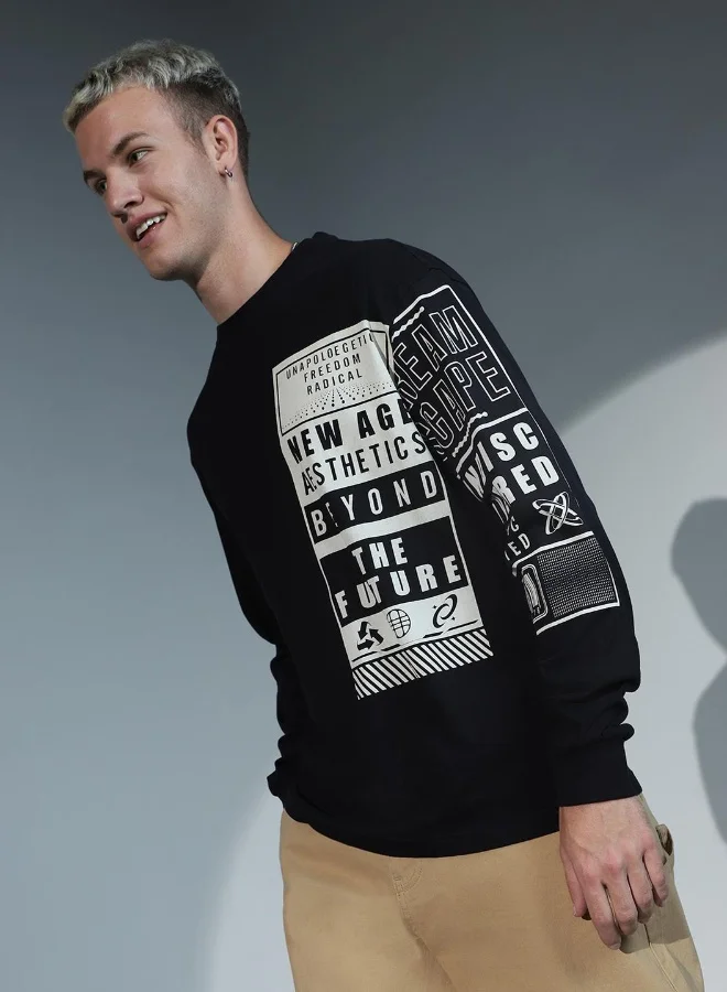 Hubberholme Black T-Shirt For Men