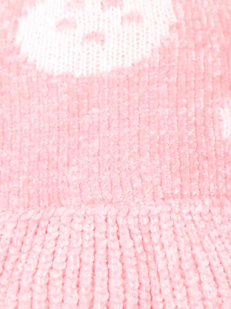FabSeasons Faux Fur Baby Winter Bucket Hat/Cap for Kids of Age 2-5 Years, Fluffy Fuzzy Warm Hats for Boys & Girls, Pink - Image 4