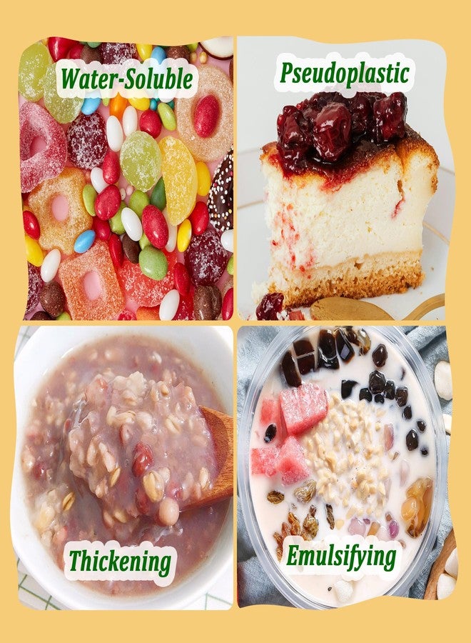 Holamdo 6oz CMC Powder, 100% Pure CMC Powders for Fondant, Premium Tylose Powder Ice Cream Stabilizer, Food Grade Thickener and Water Retention Agent for Frostings, Cake Decoration, Frozen Food, Candy, Yogurt - Image 3
