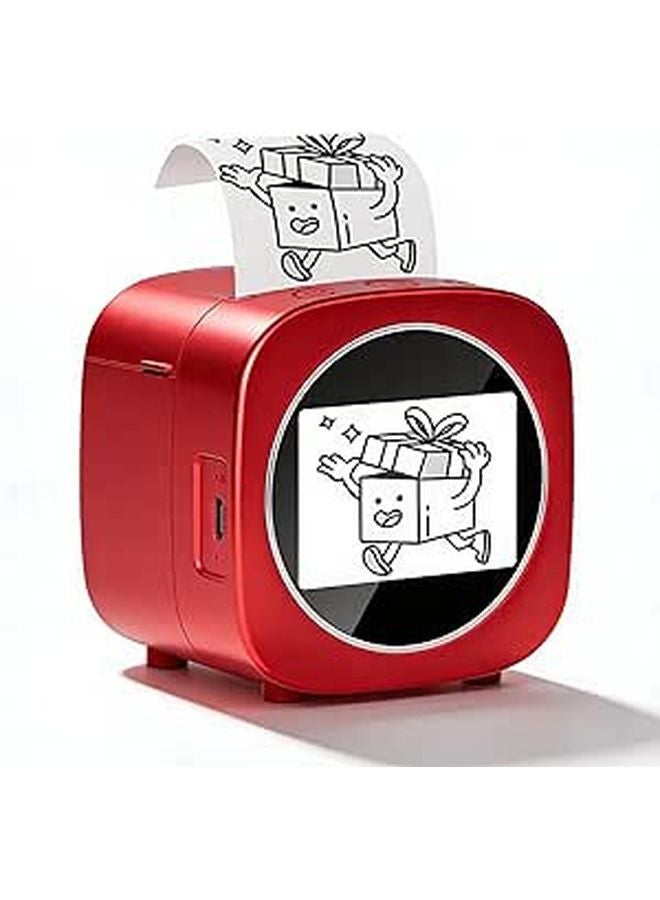 Thermal Inkless Sticker Maker with 2 4 Inch Display AI Voice Smart Bluetooth WiFi - Image 1