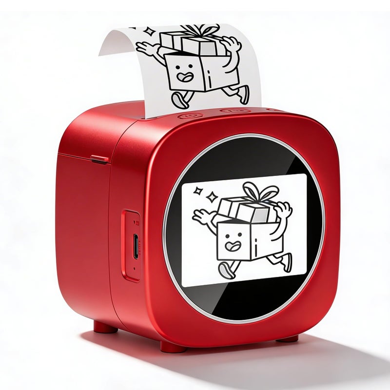 Thermal Inkless Sticker Maker with 2 4 Inch Display AI Voice Smart Bluetooth WiFi - Image 2