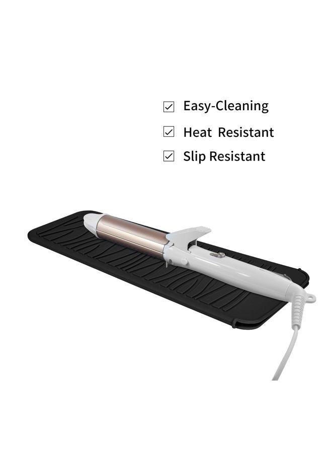 EIOKIT Silicone Heat Resistant Travel Mat Pouch for Hair Straightener,Crimping Iron,Hair Curling Iron,Hair Curling Wand,Flat Iron,Hair Waving Iron and Hot Hair Styling Tools (2 Pack) - Image 3