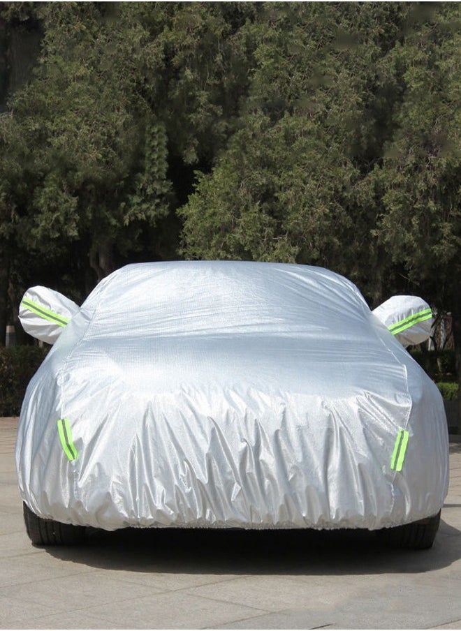DUNISO Full Car Covers SUV Sunscreen UV Protection Indoor Outdoor Sunscreen Heat Protection DustWind/Water/Weatherproof Anti-Uv Scratch-Resistant  - Image 1