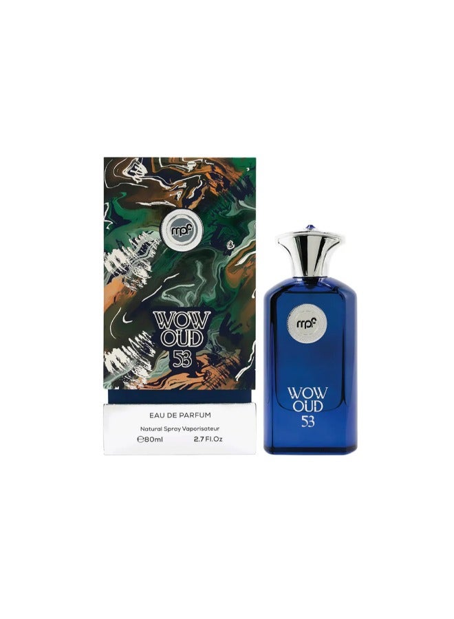 mpf Wow Oud 53 Eau De Parfum - 80ml | Luxurious Unisex Fragrance with Rich Oud and Exquisite Oriental Notes - Image 1