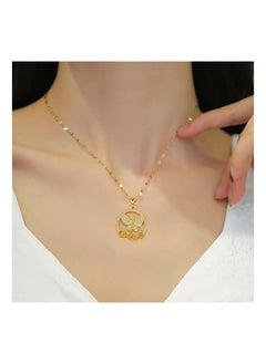 Golden Necklace Anti Fade with butterfly love Shape