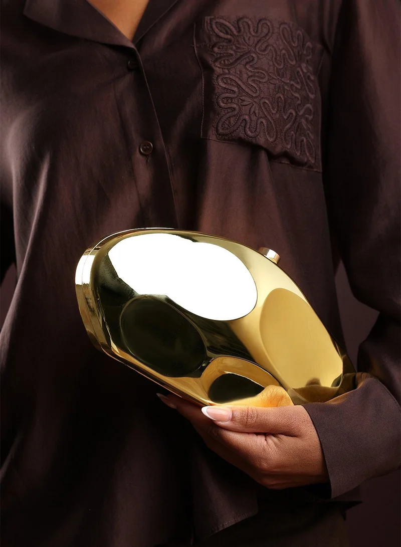 ويرز ذات فروم 'Nude' Sculpted Evening Clutch Bag