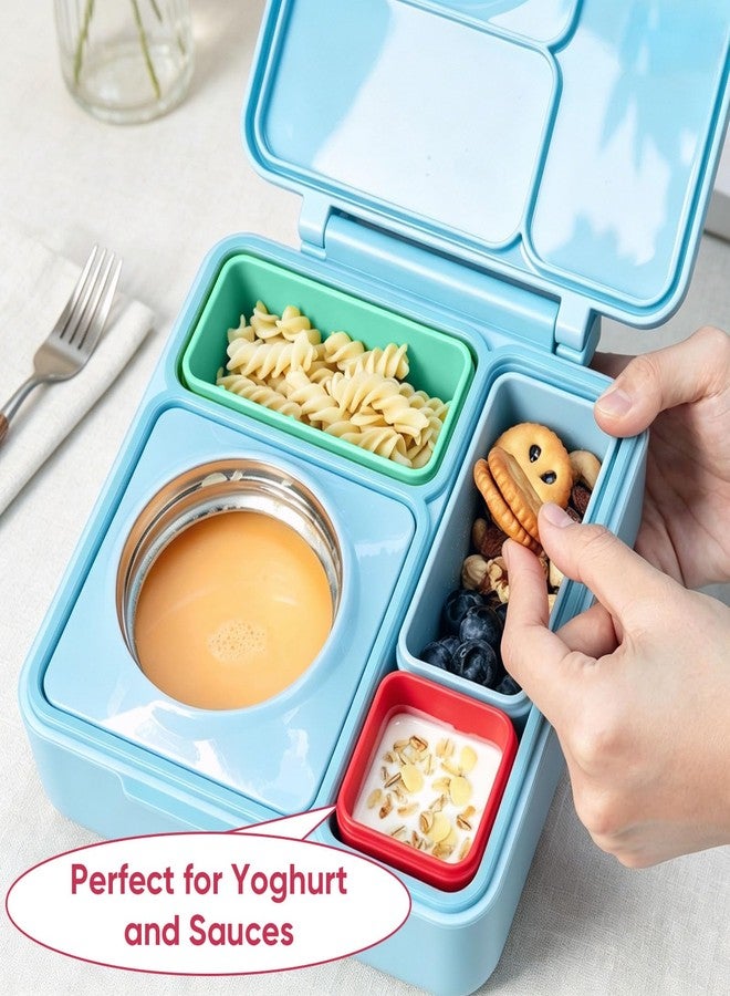 OGNWFUNK 6 Pack Silicone Lunch Box Divider Compatible with OmieBox - Leakproof Dip Containers, Reusable Soft Silicone Snack Containers for crackers,nuts,Salad Dressing & Snacks On the Go - Image 4