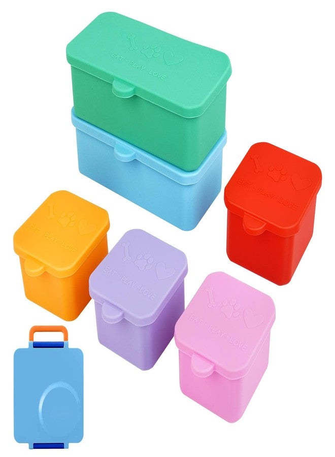 OGNWFUNK 6 Pack Silicone Lunch Box Divider Compatible with OmieBox - Leakproof Dip Containers, Reusable Soft Silicone Snack Containers for crackers,nuts,Salad Dressing & Snacks On the Go - Image 1