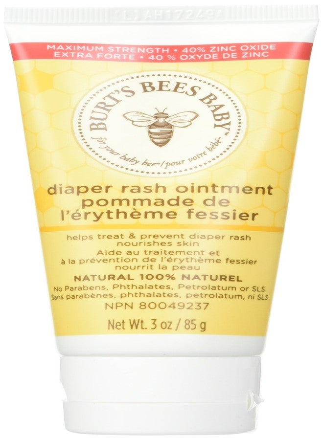 Burt's Bees Baby Diaper Rash Ointment 3 oz (Pack of 3)
