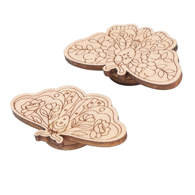Beech Wood Needle Minder with Dual Strong Magnets - Secure Needle Storage for Embroidery and Sewing - Magnetic Needle Holder for Cross Stitch Crafters - Image 5
