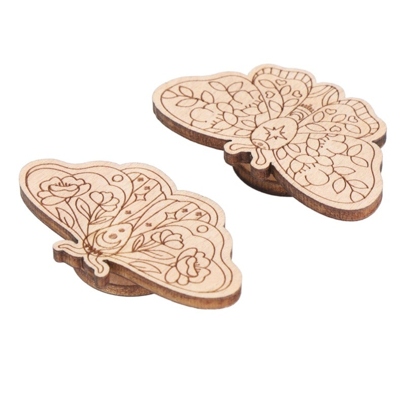 Beech Wood Needle Minder with Dual Strong Magnets - Secure Needle Storage for Embroidery and Sewing - Magnetic Needle Holder for Cross Stitch Crafters - Image 4
