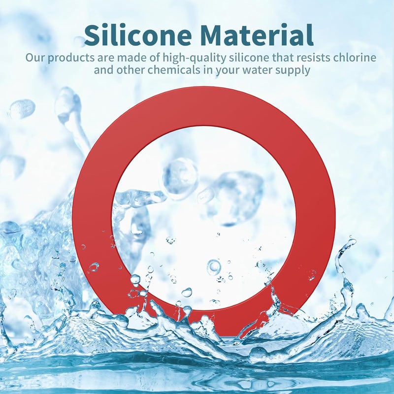Ullnosoo Flush Valve Seal for Mansfield, 4 Pack Upgraded Silicone Material Toilet Replacement Parts, Tank Gasket for 210 and 211, Equivalent to 630-0030 - Image 2