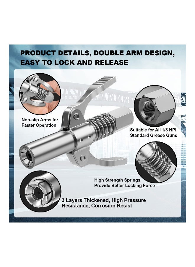 Generic Grease Gun Joint Coupler, Grease Nozzle Fittings, Compatible with All Grease Guns, Suitable for Automobiles, Industrial Machinery, and Equipment Farms  - Image 4