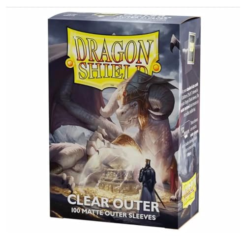 dragon shield دراغون شيلد | أكمام خارجية شفافة غير لامعة | 100 قطعة - أكمام TCG مميزة وسلسة وقوية | متوافقة مع بوكيمون، فليش آند بلود، ون بيس وماجيك ذا جاذرينغ - Image 1