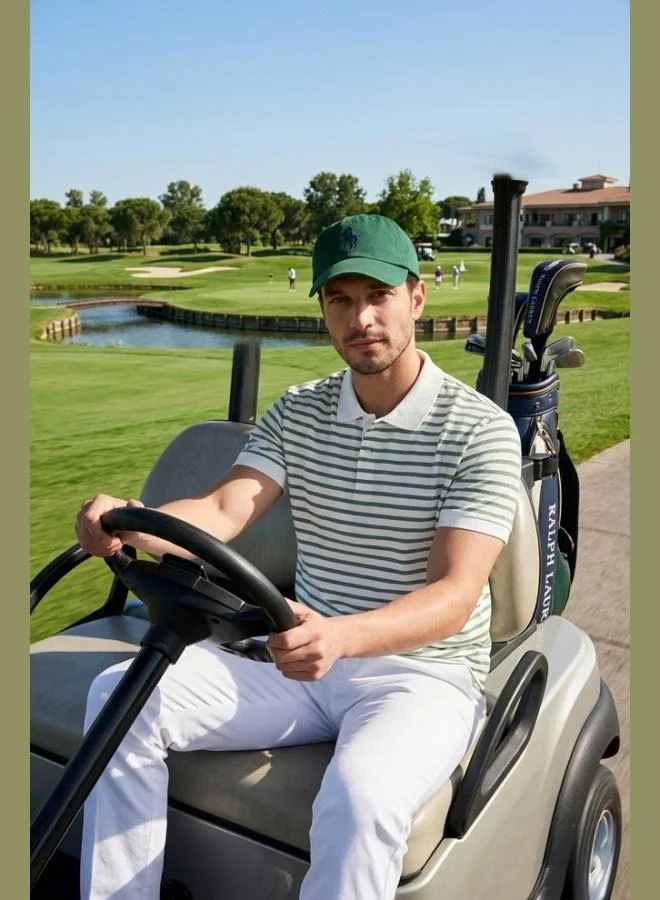 بوراتي Buratti Cotton Striped Short Sleeve Buttoned Polo T-Shirt Men's POLO T-SHIRT 5904046