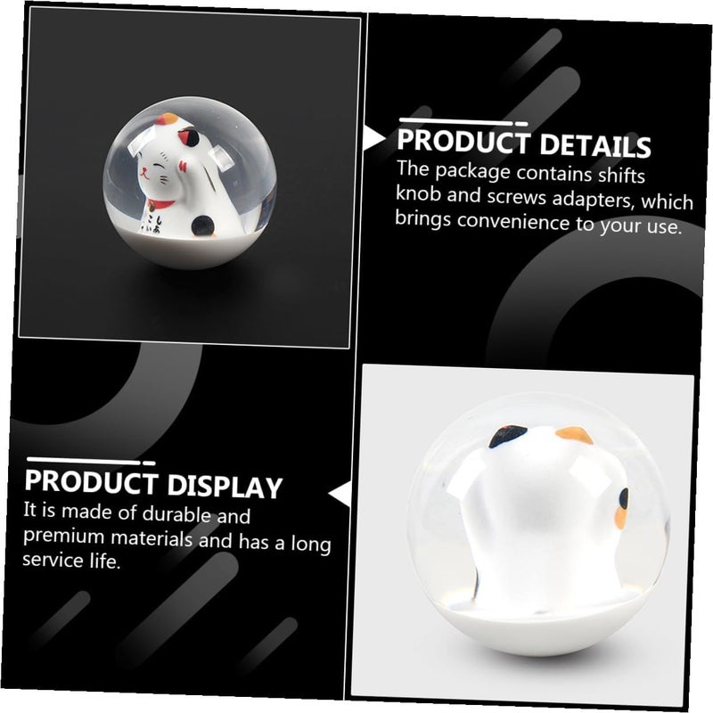 In-house warehouse packing Lovely Lucky Cat Round Car Shift Knob with 3 Adapters M8 M10 Metric for Manual and Automatic Vehicles Interior Accessories Bulk storage easy optimized build Elegant practical design All need matching options Ready goods scheduled ship Odor resistant Worldwide simple practical design Gulf market standard build Compact trendy practical build Diverse operating method fit All-scene compatible build Long term storage compatible In-house warehouse packing Long term use design Freeze crack proof Stable base Multiple options Intercity storage hub Assorted color options Custom sizing alternatives All condition resistant crafted quality Globally popular elegant design Multi-source stock guarantee Globally trusted affordable quality Space saving - Image 5