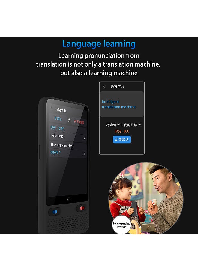 Generic - Portable Language Translator Device with 138 Languages Voice Translating Offline Translation Simultaneous Interpretation - Image 1