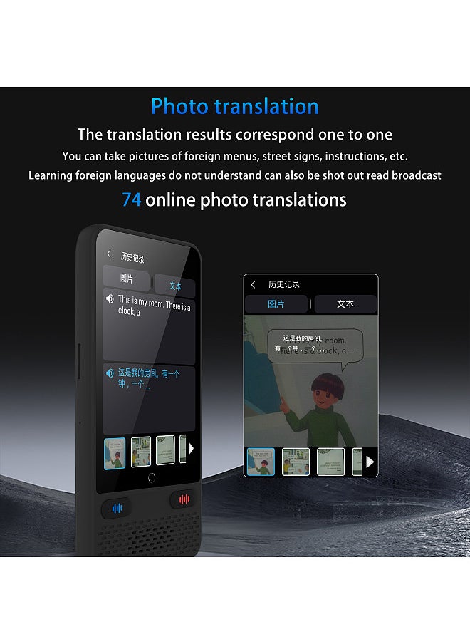Generic - Portable Language Translator Device with 138 Languages Voice Translating Offline Translation Simultaneous Interpretation - Image 1