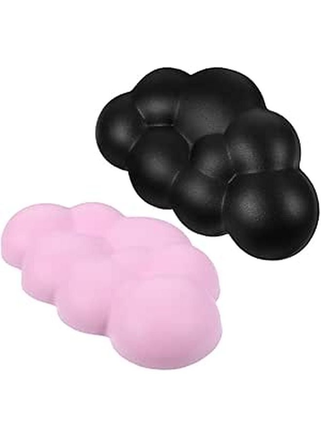 2pcs Cloud Keyboard Wrist Rest Set Ergonomic Memory Foam Non Slip Pad for Office Home Computer - Image 1