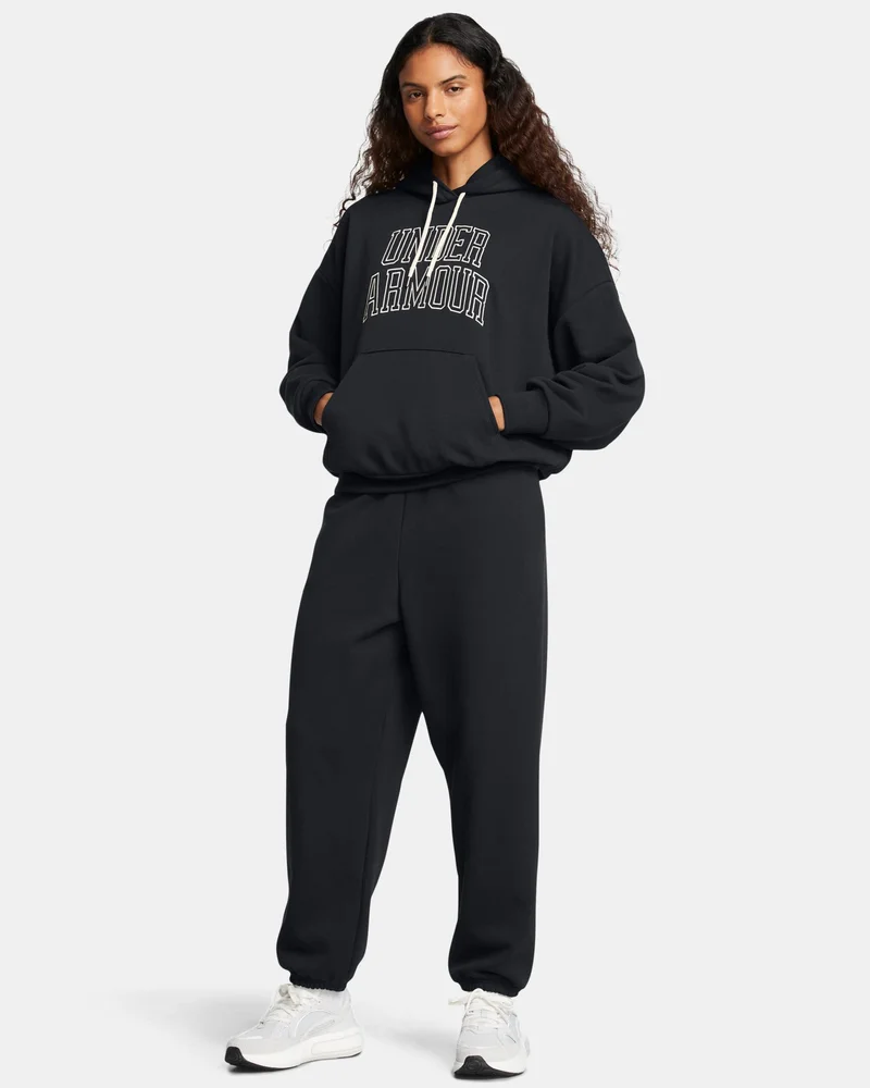 Under Armour Black Women's Icon Terry Hoodie for Women | Best Price UAE
