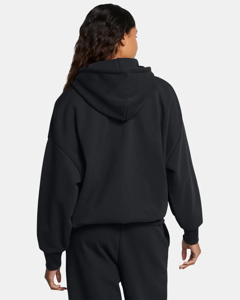 Under Armour Black Women's Icon Terry Hoodie for Women | Best Price UAE