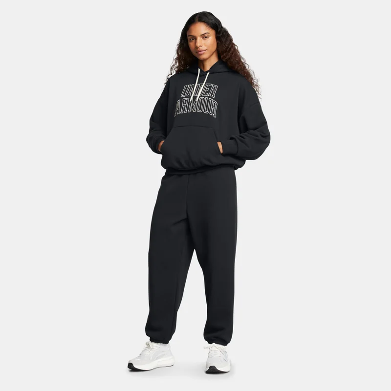 Under Armour Black Women's Icon Terry Hoodie for Women | Best Price UAE