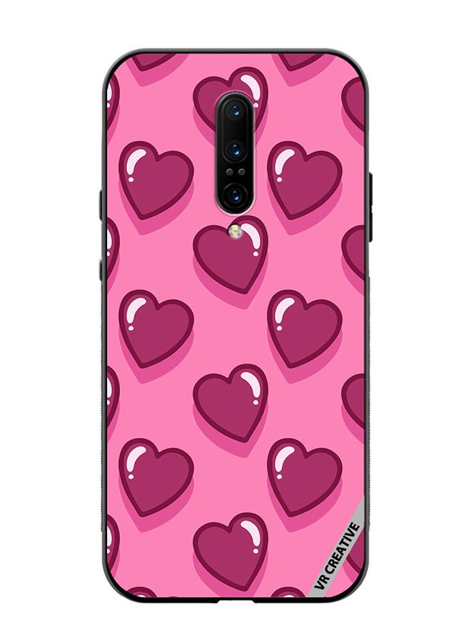 VR CREATIVE Protective Case Cover For OnePlus 7 Pro Lovely Hearts Design Multicolour - Image 1