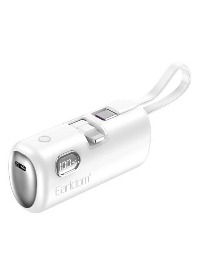 Earldom Mini 5000mAh Powerbank PD41 | 22.5W Fast Charging Portable Charger for Smartphones & Devices | Compact, Lightweight, High-Performance, Ultra-Fast Charging Power Bank for Travel & Daily Use | Powerbank for iPhone, Samsung & More - Image 2