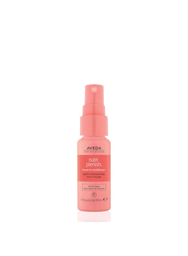 Aveda Nutriplenish Leave-In Conditioner | Hydrates, Detangles & Replenishes Hair for 72 Hours | Heat Protectant | for All Hair Types | 98% Naturally Derived* Style: 1 Fl Oz - Travel Size