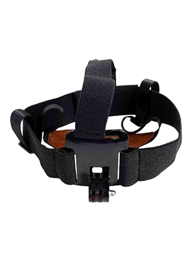 NIBEMINENT Head Harness Nylon Belt Mount Strap With Chin Black  - Image 1