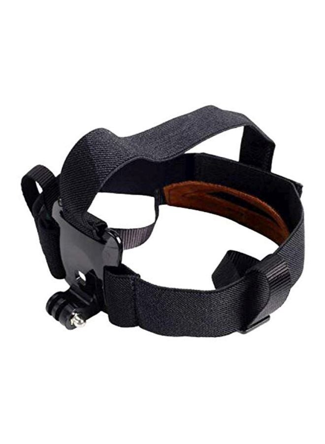 NIBEMINENT Head Harness Nylon Belt Mount Strap With Chin Black  - Image 2
