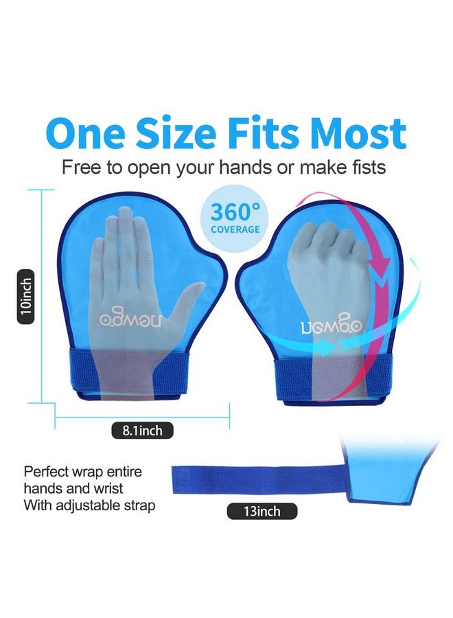 NEWGO NEWGO Hand Ice Pack Golves for Pain Relief, 2 Pack Cold Gloves for Chemotherapy Neuropathy, FSA or HSA Eligible Ice Gloves for Hands Finger Injuries, Arthritis, Working Hands  - Image 3