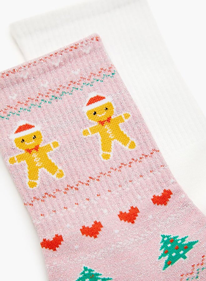 FOREVER 21 Gingerbread Crew Socks Set - 2 pack  - Image 3