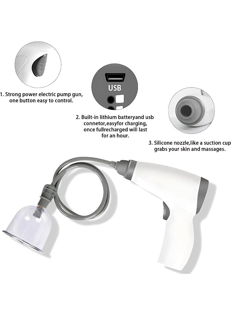 Smart Electric Cupping Therapy Set with 4 Cups & Extension Tube – 5-Level Adjustable Suction, Rechargeable Vacuum Therapy Massager, Portable Gua Sha Negative Pressure Device for Back, Neck, Shoulders & Body Pain Relief - Image 4