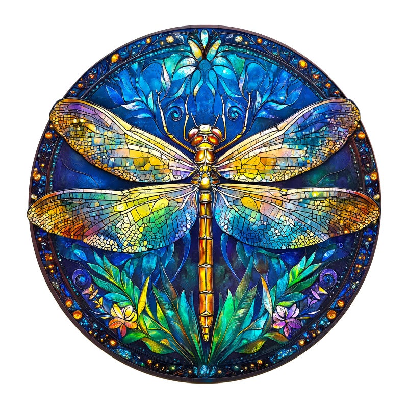 Jigfoxy Wooden Puzzles for Adults Retro Dragonfly Wood Puzzles Adult Unique AnimalShaped Wooden Jigsaw Puzzles for Adults Christmas Thanksgiving Gifts for Family and Friends M114114in200pcs - Image 3