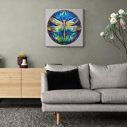 Jigfoxy Wooden Puzzles for Adults Retro Dragonfly Wood Puzzles Adult Unique AnimalShaped Wooden Jigsaw Puzzles for Adults Christmas Thanksgiving Gifts for Family and Friends M114114in200pcs - Image 5