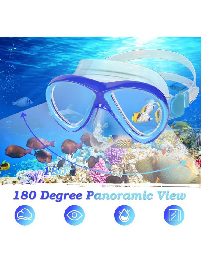 ACQCES Kids Mask Fins Snorkel Set, Dry Top Snorkeling Gear for Kids Youth Boys Girls Junior Age 5-15 - Image 5