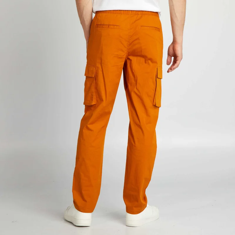 Kiabi Multi-Pocket Trousers Yellow