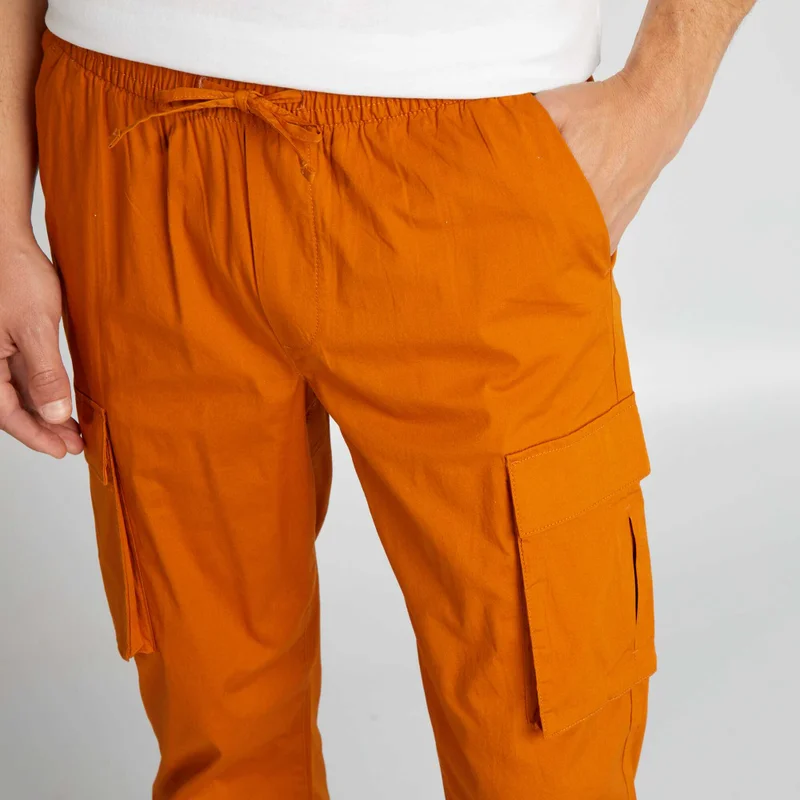 Kiabi Multi-Pocket Trousers Yellow