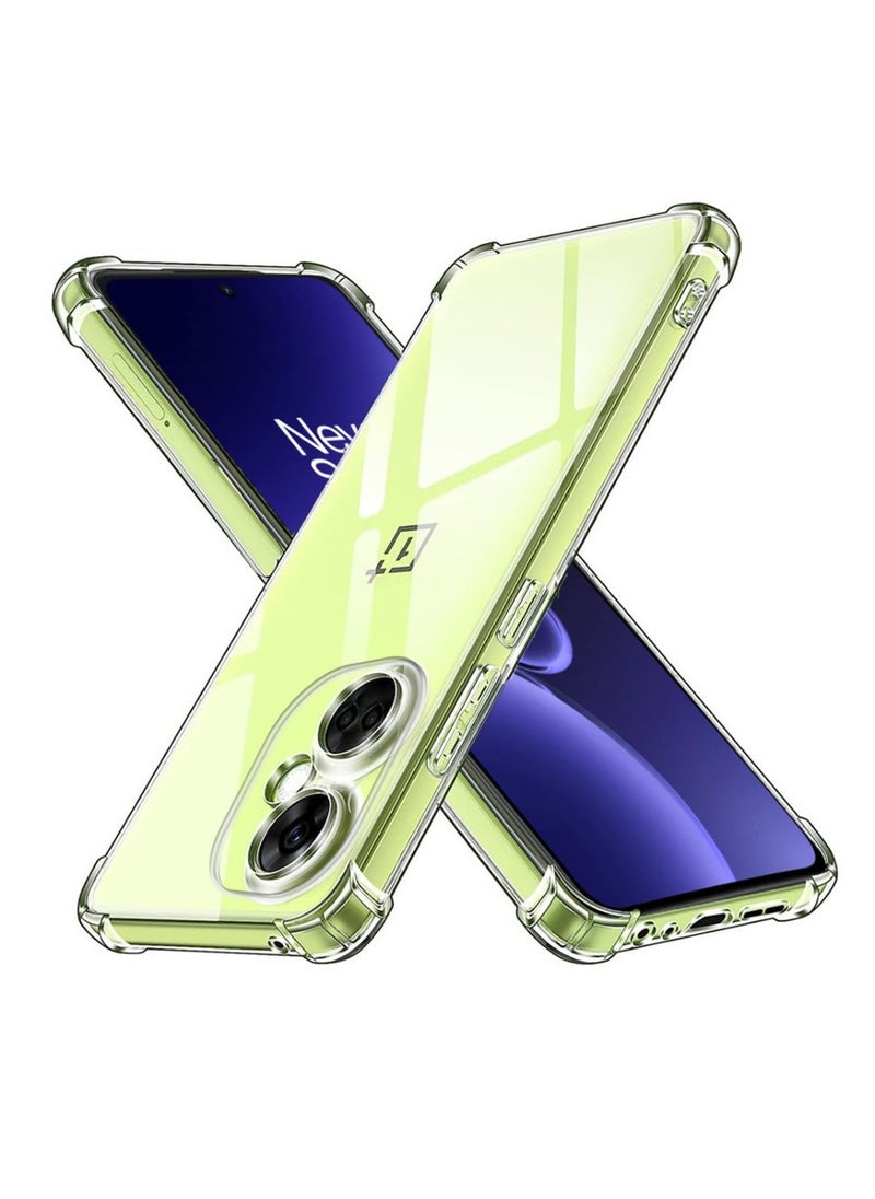 Techie - OnePlus Nord CE 3 Case and Screen Protector Combo Pack 2 in 1 - Transparent TPU Bumper Case with HD Tempered Glass Screen Protector - Image 1